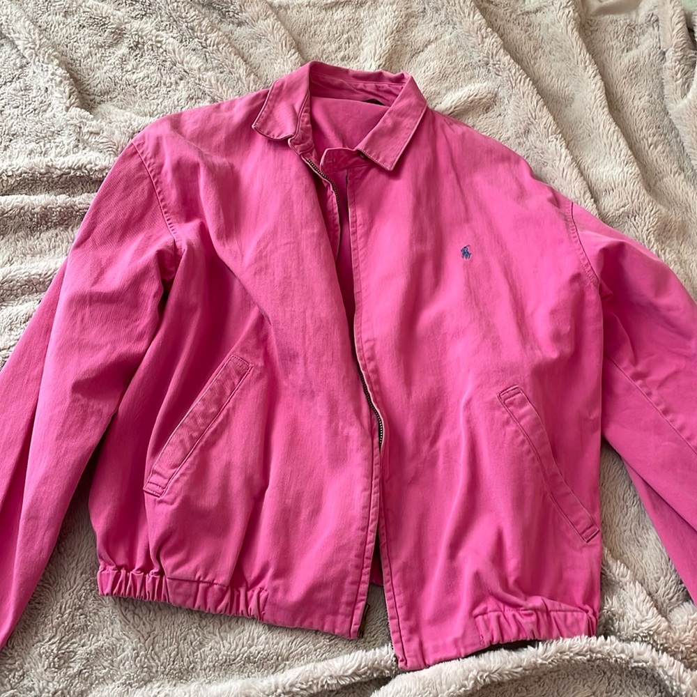 Pink vintage polo jacket